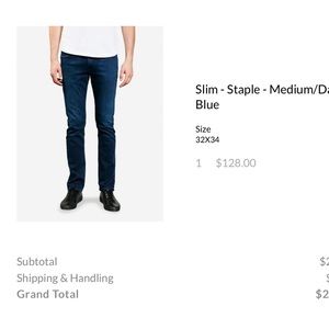 Mott & Bow - Men’s jeans - (Medium/Dark Blue)